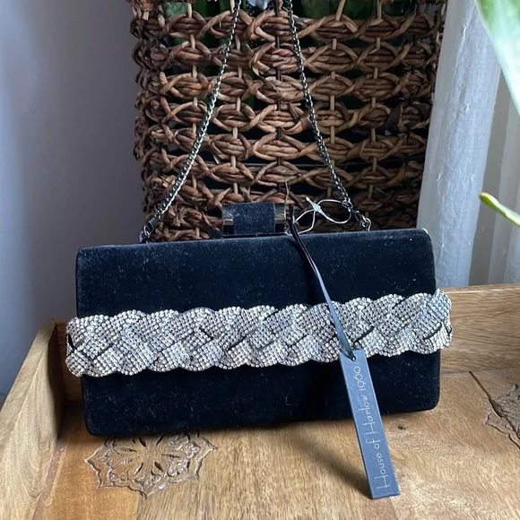 HOUSE OF HARLOW Gorgeous Evening Bag! NWT 👛 Add a touch of vintage style! - Picture 4 of 14